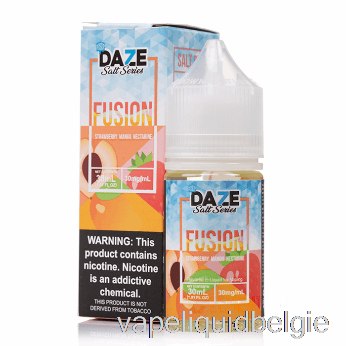 Vape-vloeistof Ijskoude Aardbei-mango-nectarine - 7 Daze Fusion-zout - 30 Ml 50 Mg